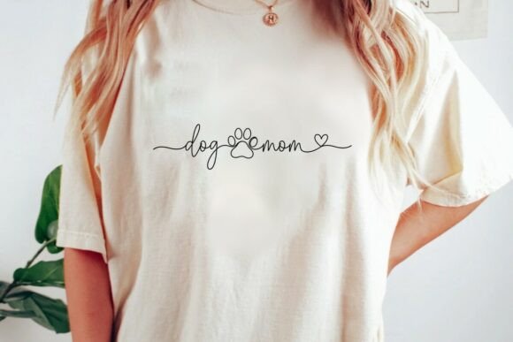 Download Dog Mom Paw Heart Script Design Png - Premium Resources